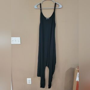 Black Spaghetti-Strap Jumpsuit